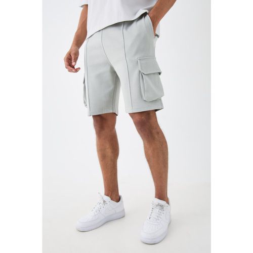 Short cargo slim à surpiqûres - M - Boohooman - Modalova