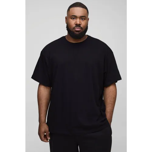 Grande taille - Lot de 2 t-shirts oversize - XXXL - Boohooman - Modalova