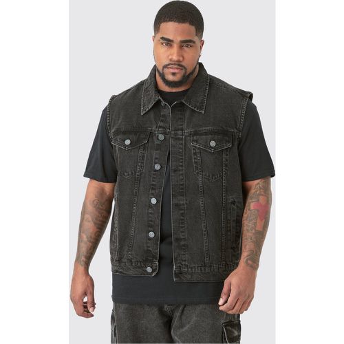 Grande taille - Veste en jean sans manches homme - XXXL - Boohooman - Modalova