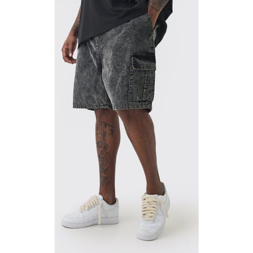 Grande taille - Short cargo en velours côtelé - 38 - Boohooman - Modalova