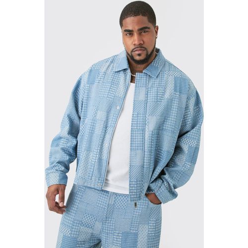 Grande taille - Veste oversize en jean homme - XXXXL - Boohooman - Modalova