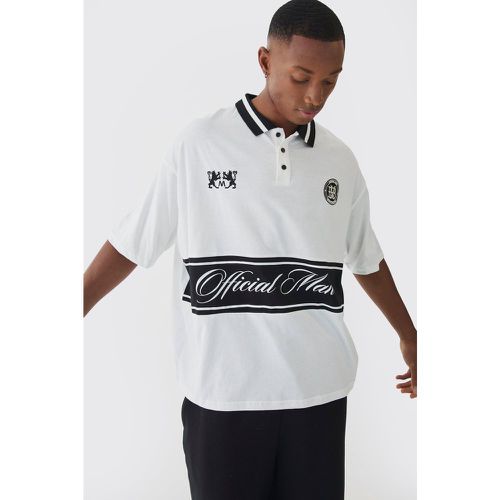 Polo de rugby oversize à manches courtes - XL - Boohooman - Modalova