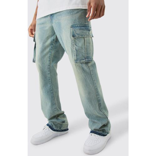 Tall - Jean cargo flare homme - 32 - Boohooman - Modalova