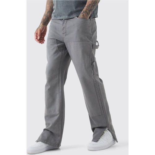 Tall - Pantalon large surteint à fente - 30 - Boohooman - Modalova