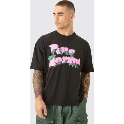 T-shirt oversize imprimé - L - Boohooman - Modalova