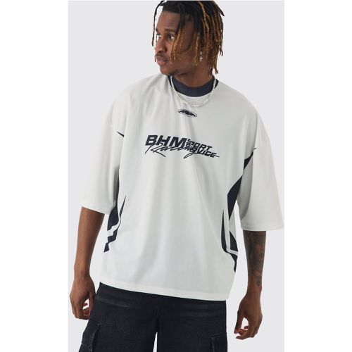 Tall - T-shirt oversize imprimé moto - M - Boohooman - Modalova