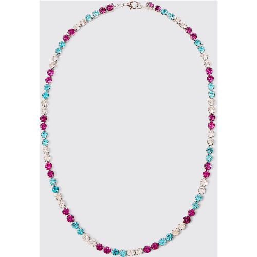 Iced Necklace In Purple - Boohooman - Modalova
