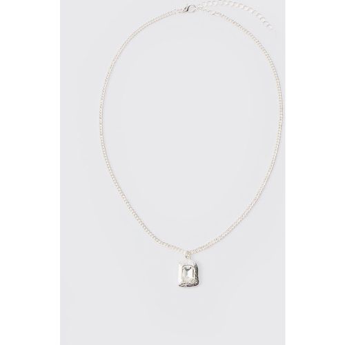 Collier en chaîne avec pendentif é en pierre fantaisie - ONE SIZE - Boohooman - Modalova