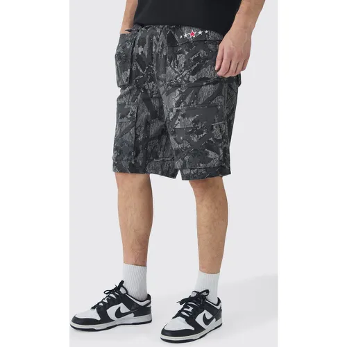 Tall - Pantalon cargo à imprimé camouflage - XL - Boohooman - Modalova