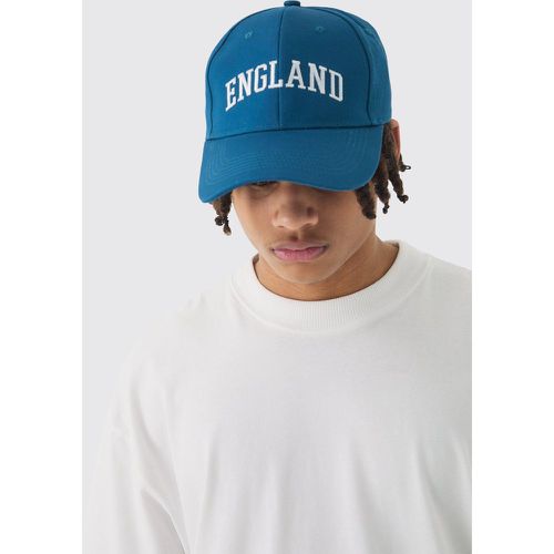 England Embroidered Cap In Blue - Boohooman - Modalova