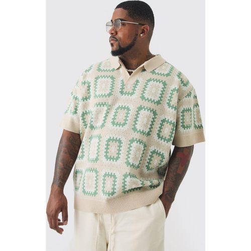 Grande taille - Polo oversize - XXXL - Boohooman - Modalova