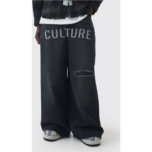 Jean large à déchirures - 32R - Boohooman - Modalova