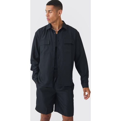 Chemise oversize à manches longues - S - Boohooman - Modalova