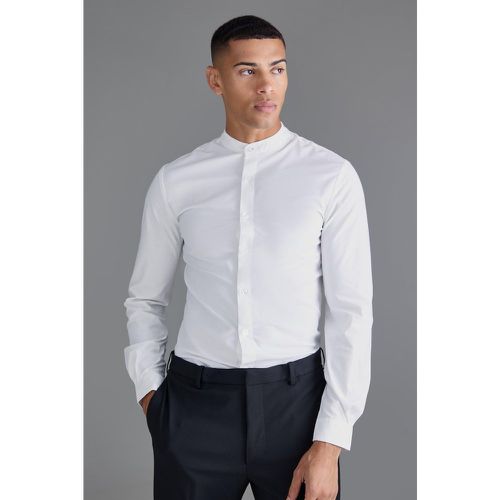 Chemise cintrée à manches longues - XS - Boohooman - Modalova