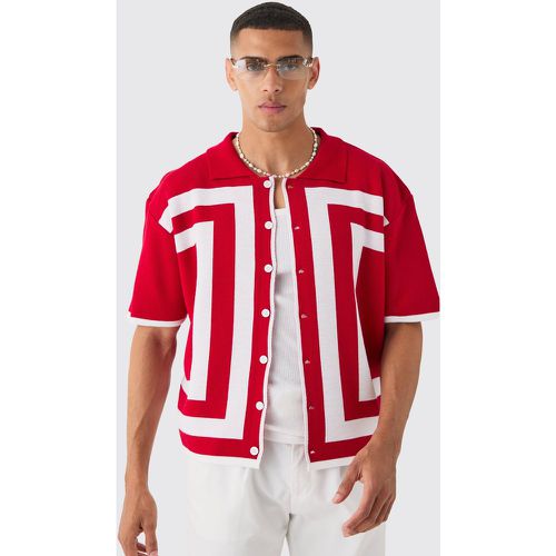 Chemise oversize en maille - S - Boohooman - Modalova