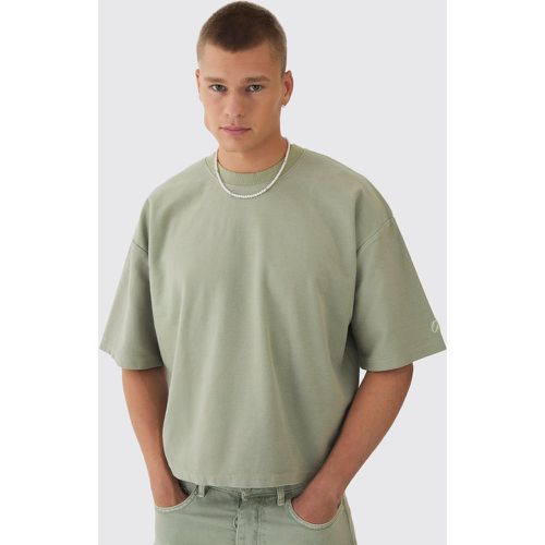 T-shirt oversize à manches 3/4 - S - Boohooman - Modalova