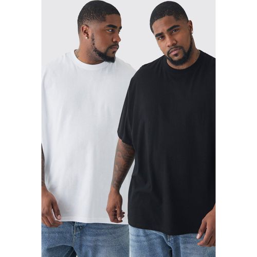 Grande taille - Lot de 2 t-shirts oversize - XXXL - Boohooman - Modalova