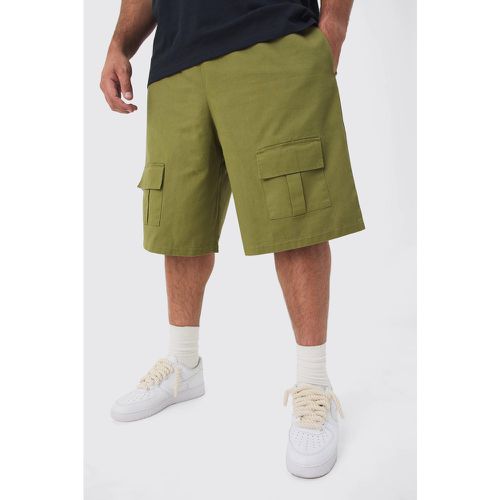 Grande taille - Bermuda cargo surteint - XXXL - Boohooman - Modalova