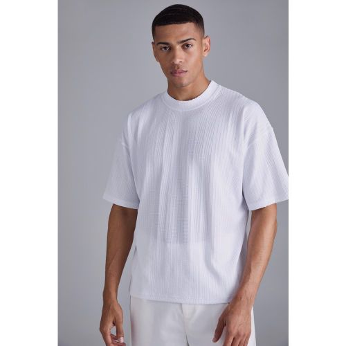 T-shirt oversize texturé - L - Boohooman - Modalova