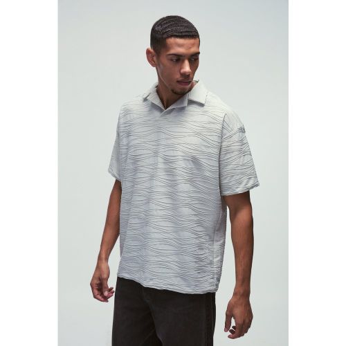 Polo oversize texturé - L - Boohooman - Modalova