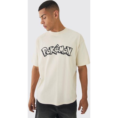 T-shirt oversize à col montant et imprimé Pokémon - S - Boohooman - Modalova