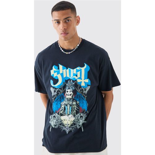 Oversized Ghost Band Wash License T-shirt - Boohooman - Modalova