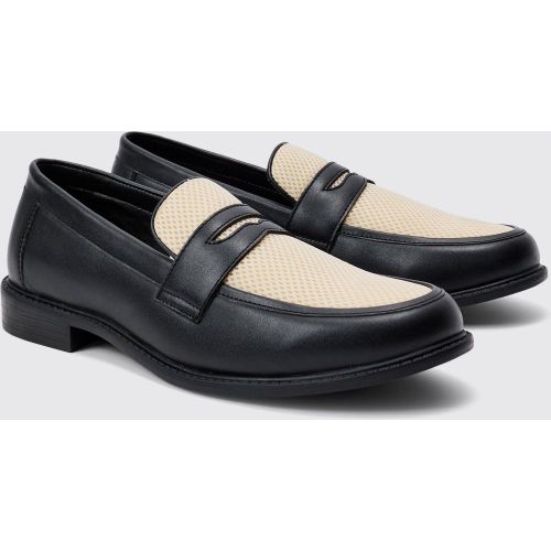 Mocassins à empiècement contrastant en mesh - 43 - Boohooman - Modalova
