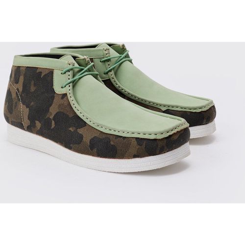 Chaussures en faux daim à imprimé camouflage - 41 - Boohooman - Modalova