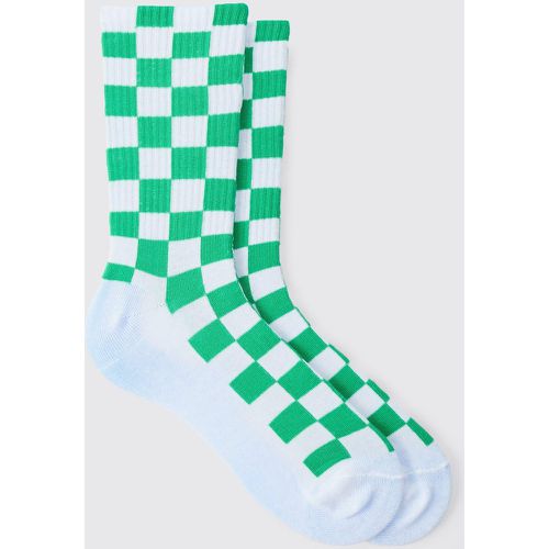 Chaussettes à carreaux et motif jacquard - ONE SIZE - Boohooman - Modalova