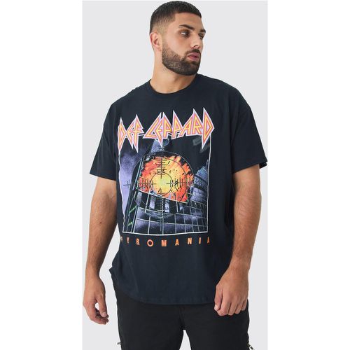 Grande taille - T-shirt à imprimé Def Lepard - XXXXL - Boohooman - Modalova