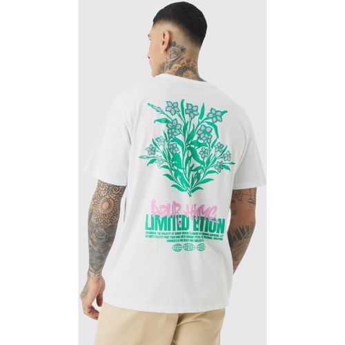 Tall Limited Edition Floral Print T-shirt - Boohooman - Modalova