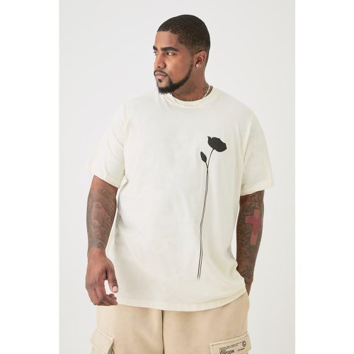 Grande taille - T-shirt fleuri - XXXL - Boohooman - Modalova