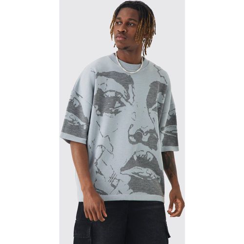 Tall - T-shirt oversize imprimé dessin - S - Boohooman - Modalova