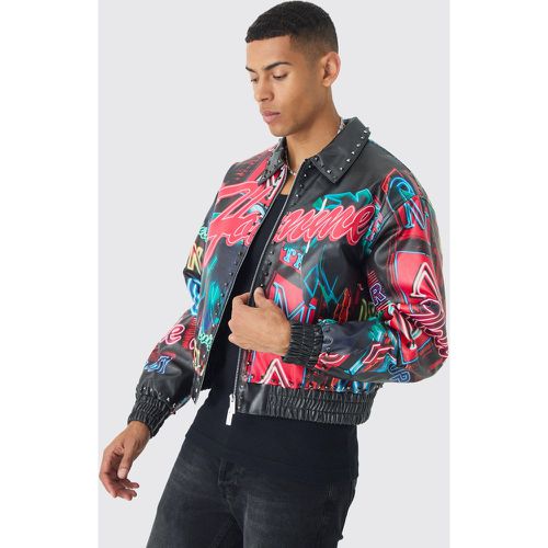 Bomber oversize imprimé homme - L - Boohooman - Modalova