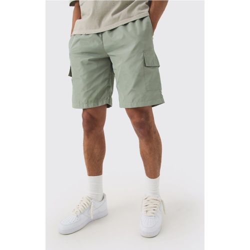 Short cargo en nylon à taille élastiquée - XS - Boohooman - Modalova