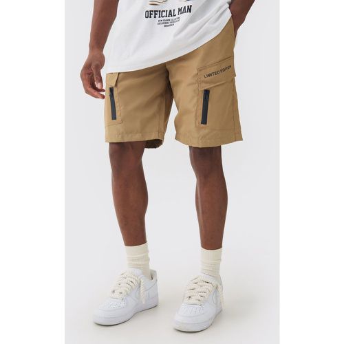 Short cargo en nylon à taille élastiquée - Limited Edition - S - Boohooman - Modalova