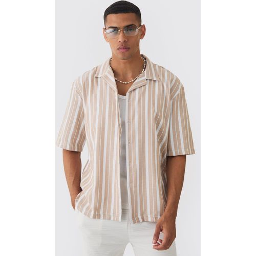 Chemise oversize rayée - S - Boohooman - Modalova