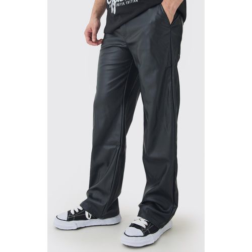 Tall - Pantalon large enduit - 30 - Boohooman - Modalova