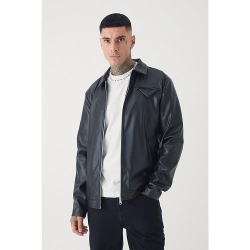 Tall - Veste Harrington bordée - M - Boohooman - Modalova