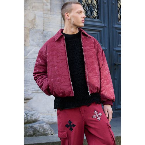 Bomber satiné homme - S - Boohooman - Modalova