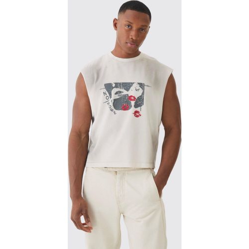 Débardeur oversize délavé premium - M - Boohooman - Modalova