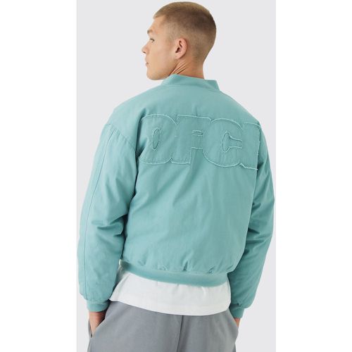 Bomber oversize matelassé en twill - Ofcl homme - S - Boohooman - Modalova