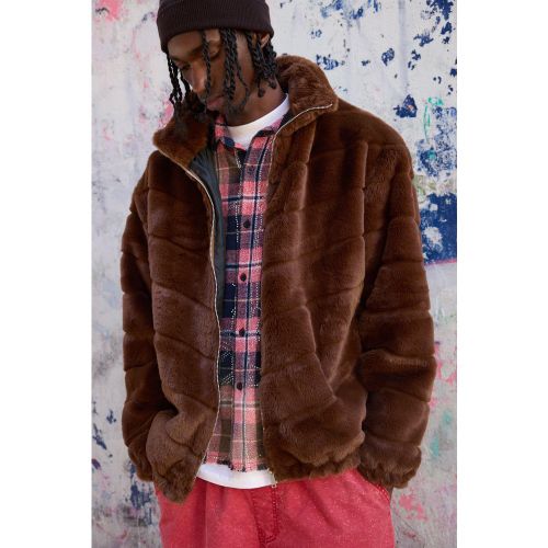 Veste oversize à rayures en synthétique - S - Boohooman - Modalova