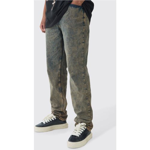 Tall - Jean large surteint délavé - 30 - Boohooman - Modalova