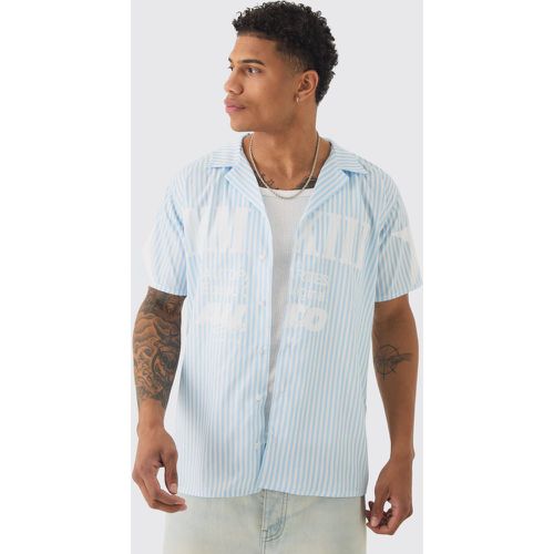 Chemise imprimée à rayures - S - Boohooman - Modalova