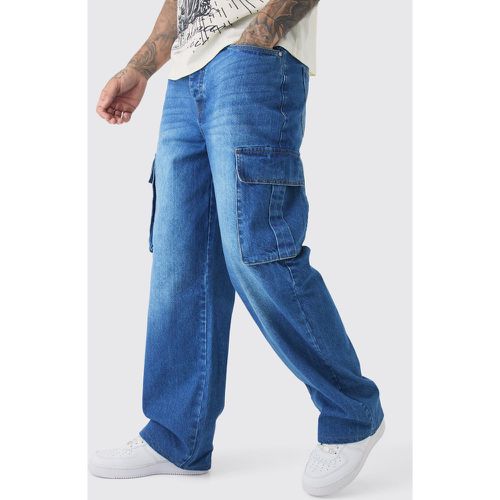 Tall - Jean cargo large homme - 30 - Boohooman - Modalova