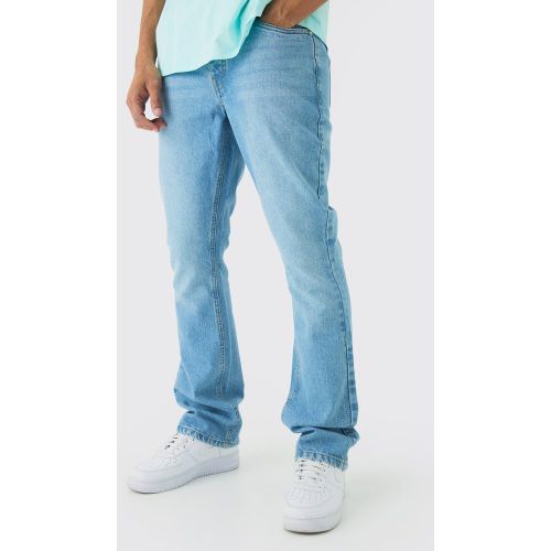 Jean flare slim en clair - 32R - Boohooman - Modalova