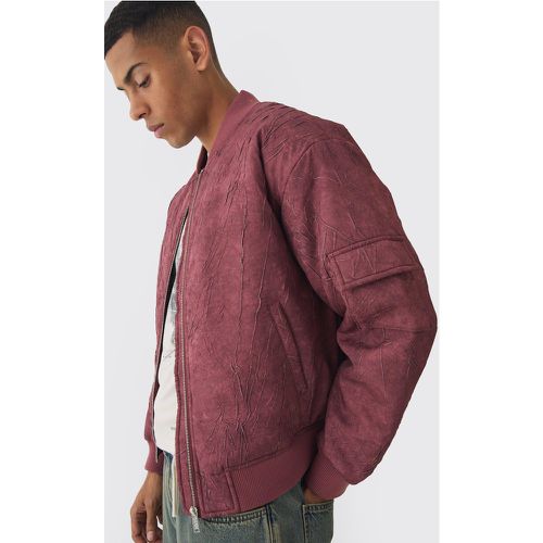 Bomber oversize délavé matelassé homme - S - Boohooman - Modalova