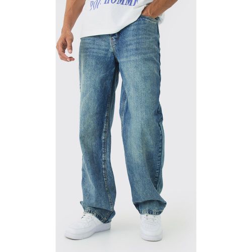 Jean baggy rigide effet vintage - 28R - Boohooman - Modalova