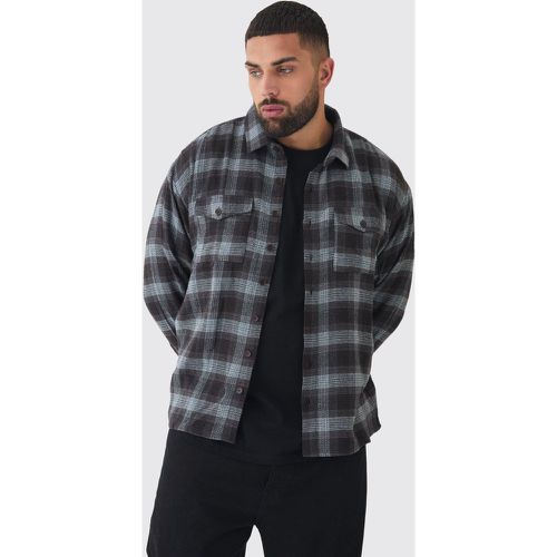 Grande taille - Chemise oversize à carreaux - XXXL - Boohooman - Modalova